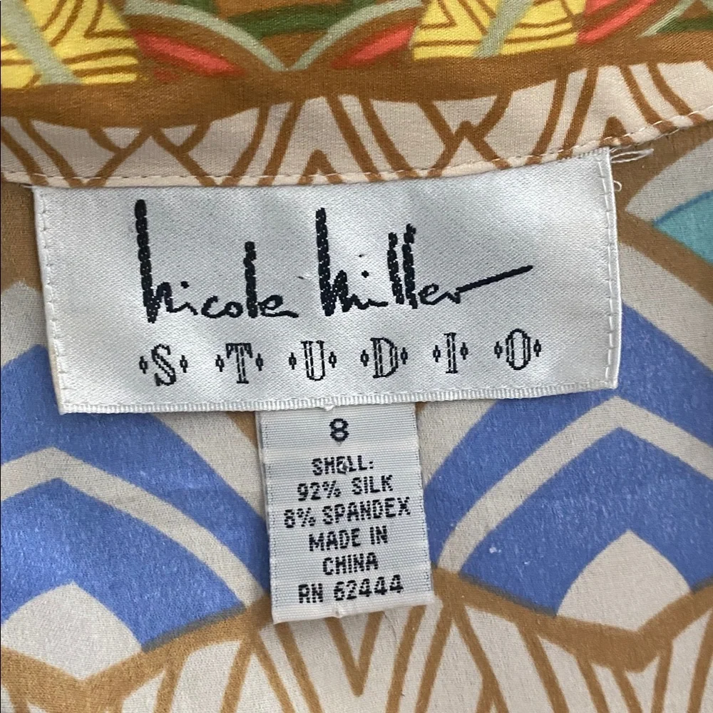 Nichole Miller studio size 8 92% silk dress - Picture 7 of 7
